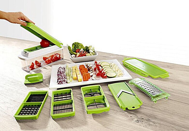 12-Piece Multifunctional Vegetable Chopper Set - Dicer & Slicer
