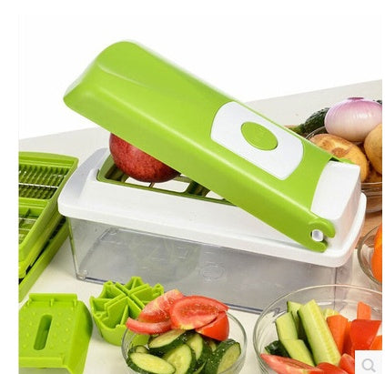 12-Piece Multifunctional Vegetable Chopper Set - Dicer & Slicer