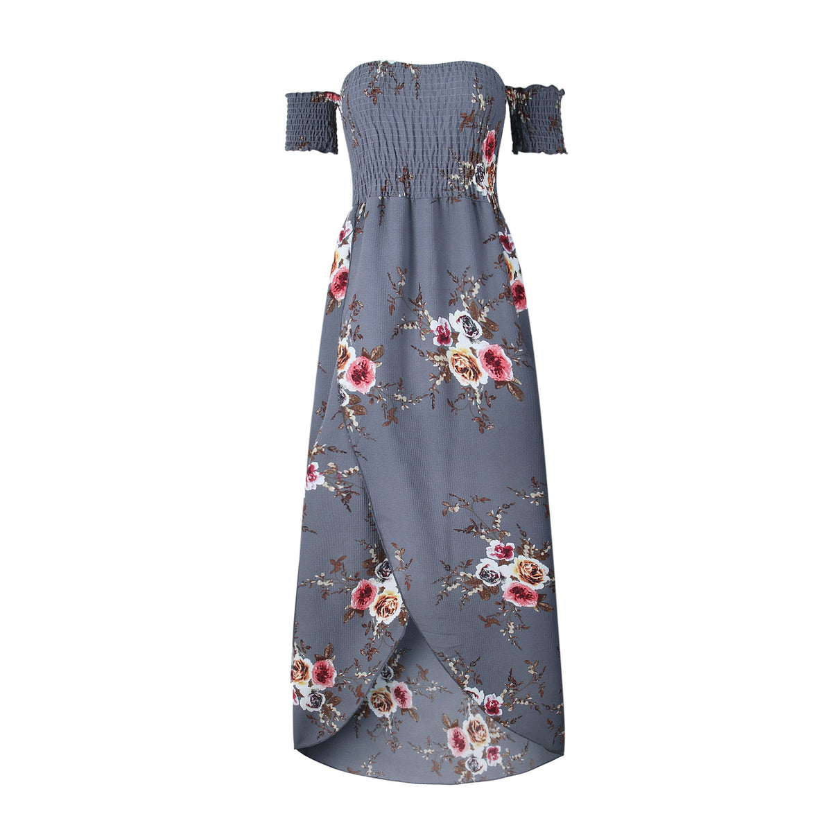 Boho Style Long Dress Women Off Shoulder Beach Summer Dresses