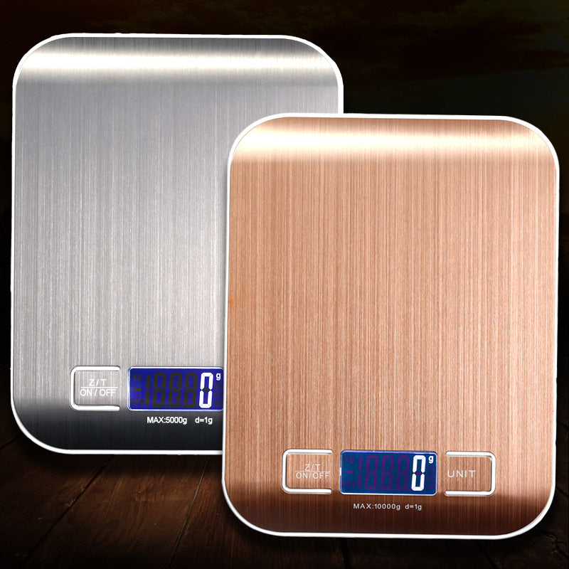 Rechargeable Flat Stainless Steel Kitchen Scale Electronic Small