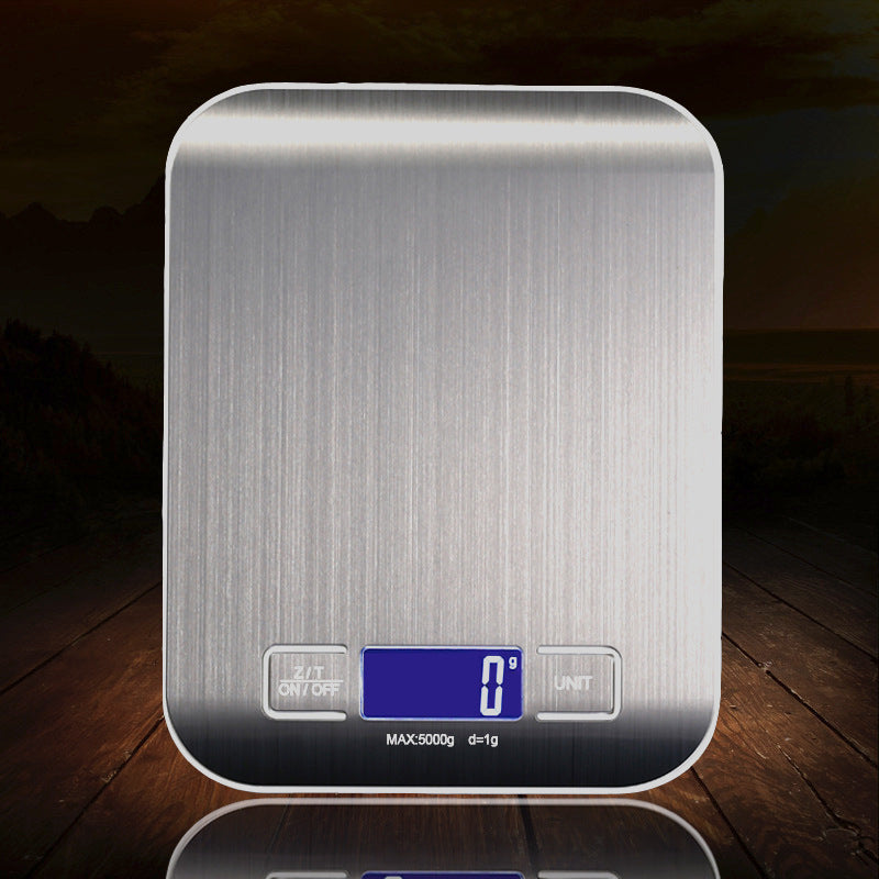 Rechargeable Flat Stainless Steel Kitchen Scale Electronic Small