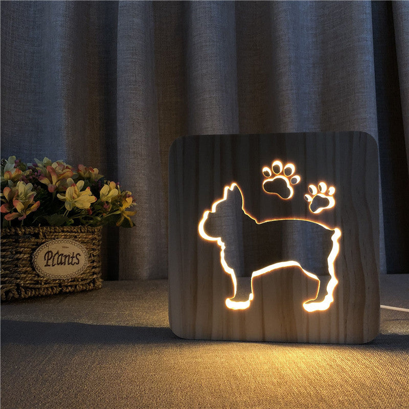 Christmas Cat Shape Night Light | Holiday Gift