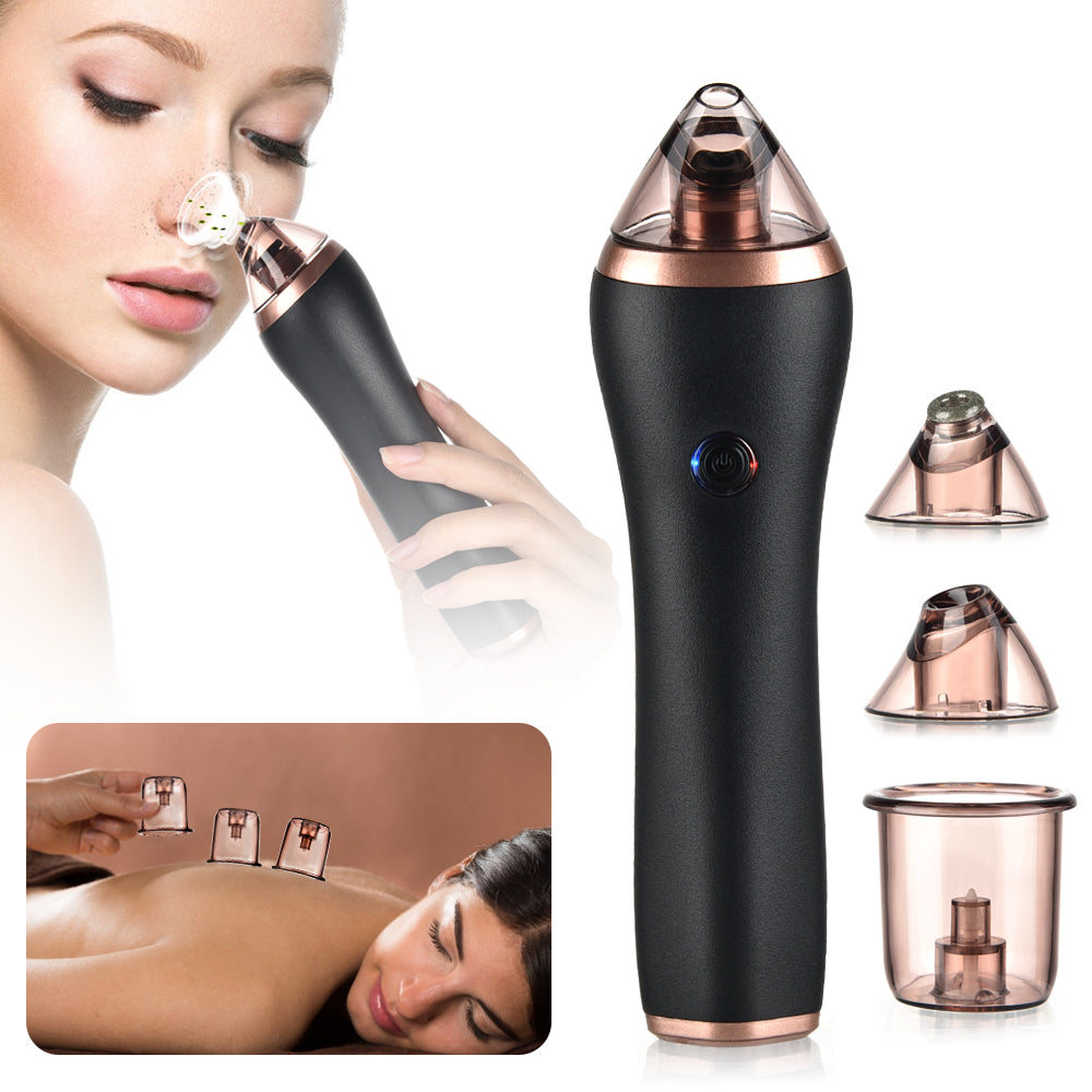 4-in-1 Body Guasha Cupping Blackhead Remover Machine Facial Pore Deep