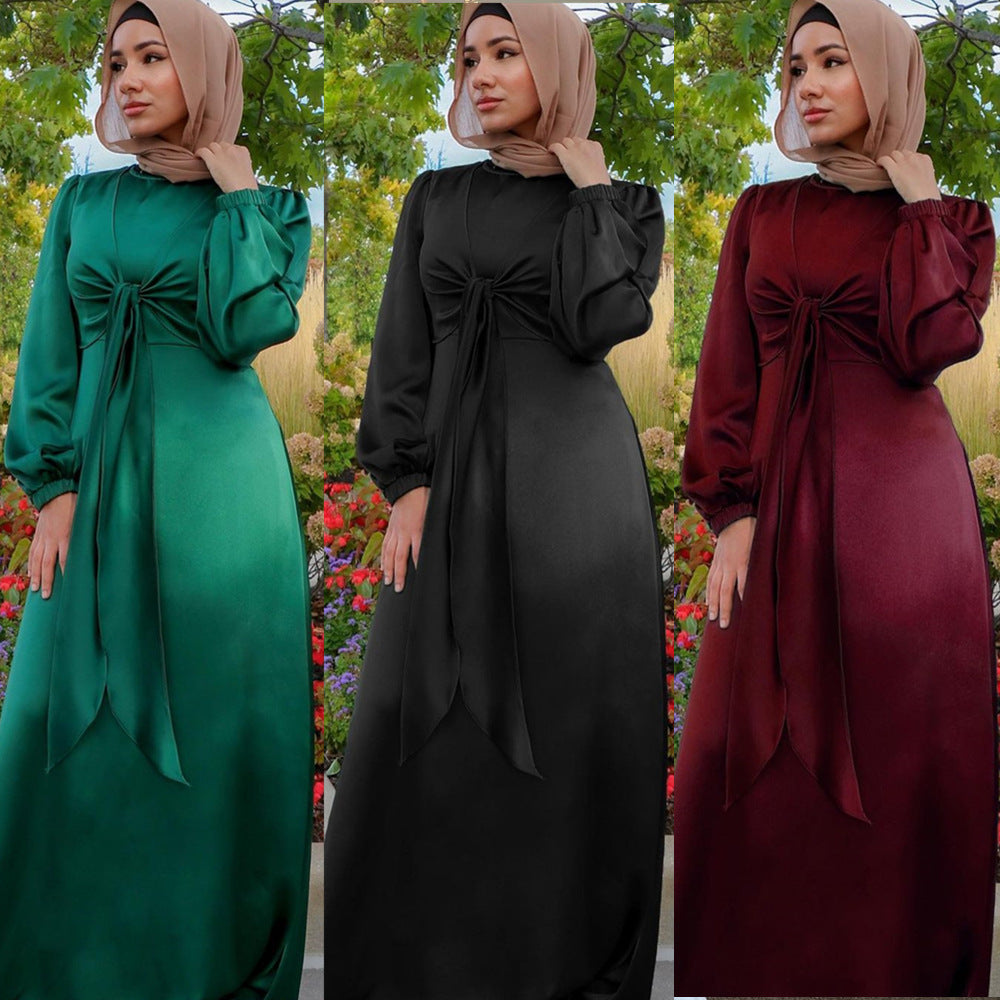 Ramadan Eid Mubarak Kaftan Dubai Abaya Turkey Muslim Women Hijab