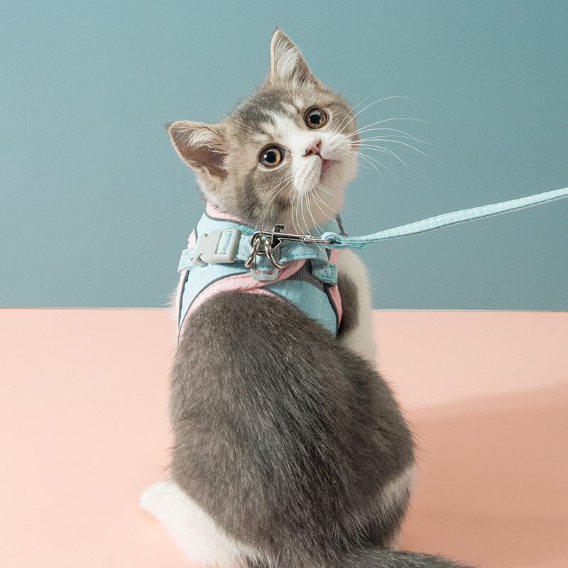 Escape-Proof Cat Harness - 360° Wrap Vest Harness for Cats & Small Dogs