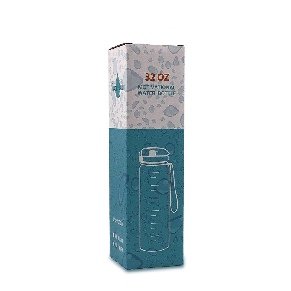 1 L Motivational Water Bottle with Time Markers