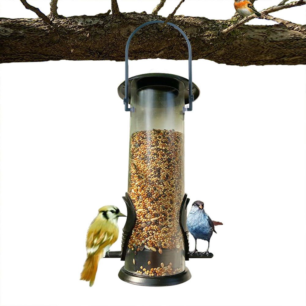 Hanging Bird Feeder Station - Outdoor Garden Bird Food Dispenser