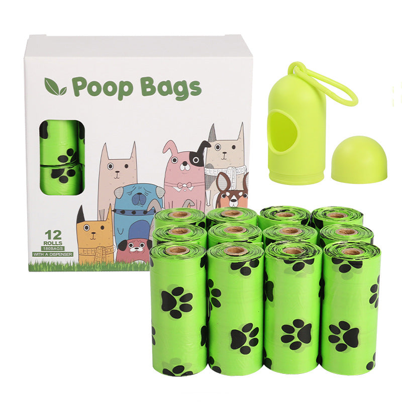 Eco Dog Poop Bags on a Roll - Leak-Proof Degradable Waste Bags with Dispenser Options