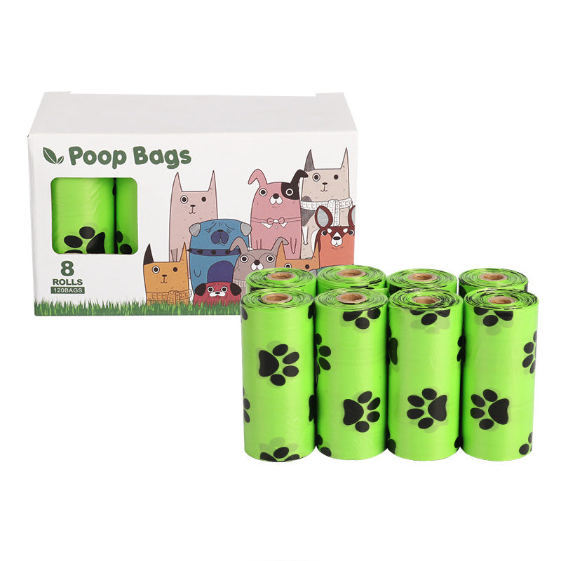 Eco Dog Poop Bags on a Roll - Leak-Proof Degradable Waste Bags with Dispenser Options