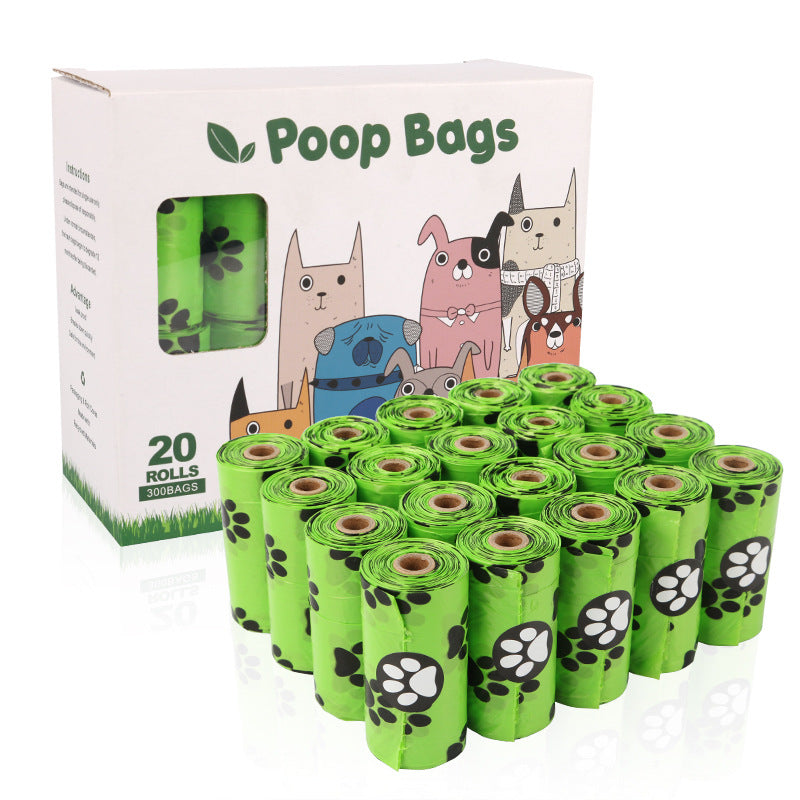 Eco Dog Poop Bags on a Roll - Leak-Proof Degradable Waste Bags with Dispenser Options