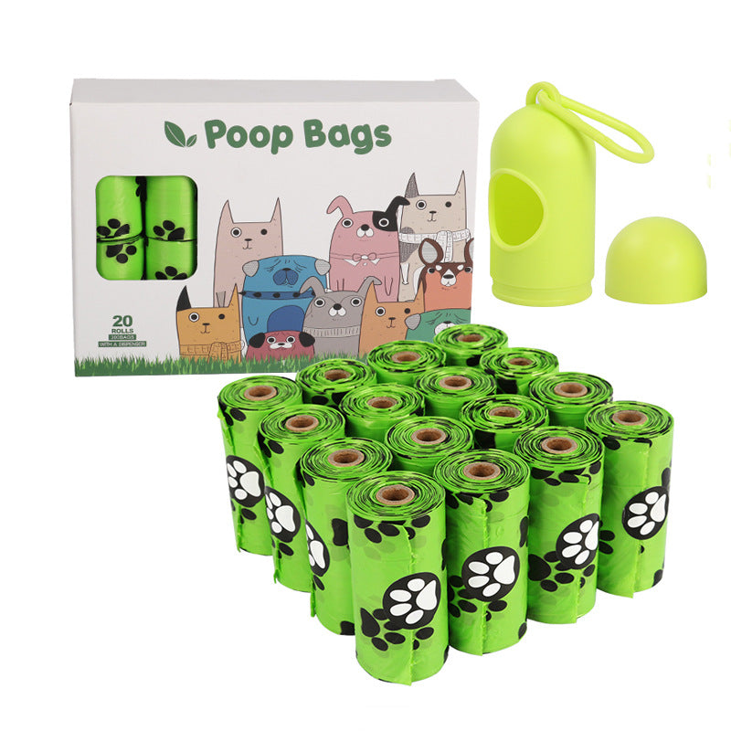 Eco Dog Poop Bags on a Roll - Leak-Proof Degradable Waste Bags with Dispenser Options