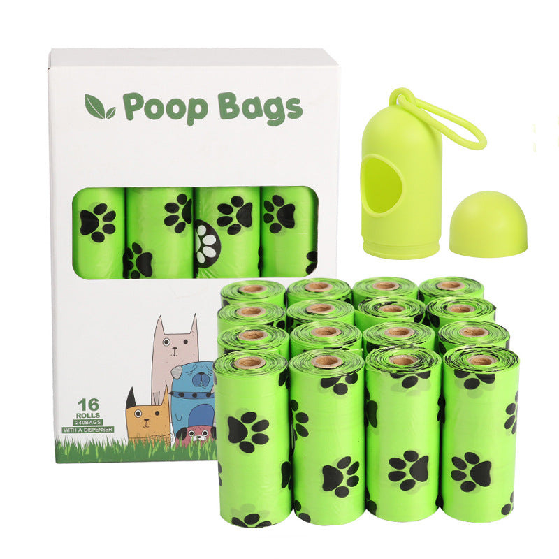 Eco Dog Poop Bags on a Roll - Leak-Proof Degradable Waste Bags with Dispenser Options