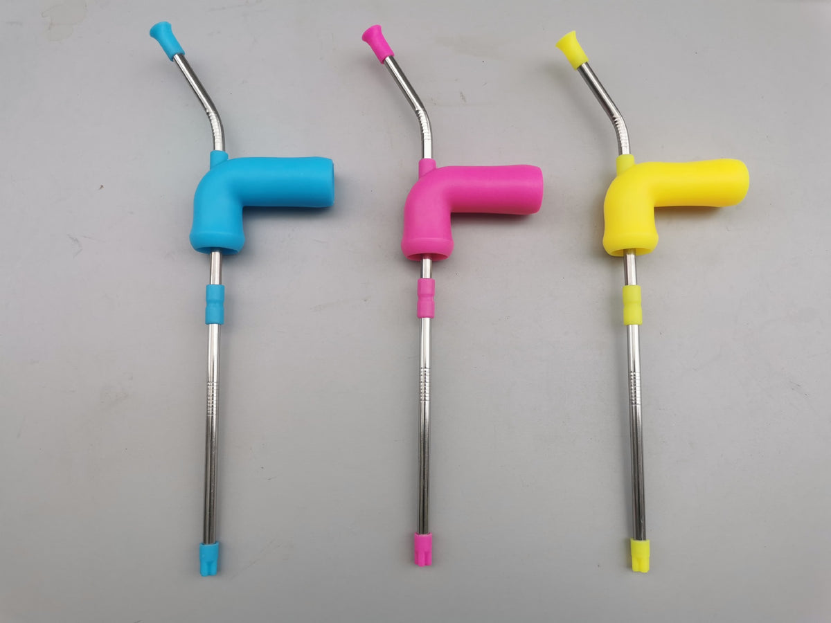 Beer Snorkel Straw Bong Funnel Slammer Double Drinking Bar Tools
