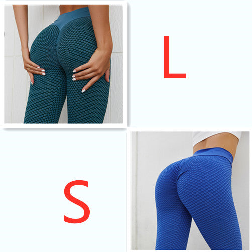 Plaid Leggings Fitness Yoga Pants Women's Seamless High Waist