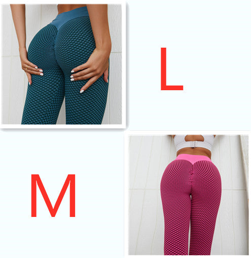 Plaid Leggings Fitness Yoga Pants Women's Seamless High Waist