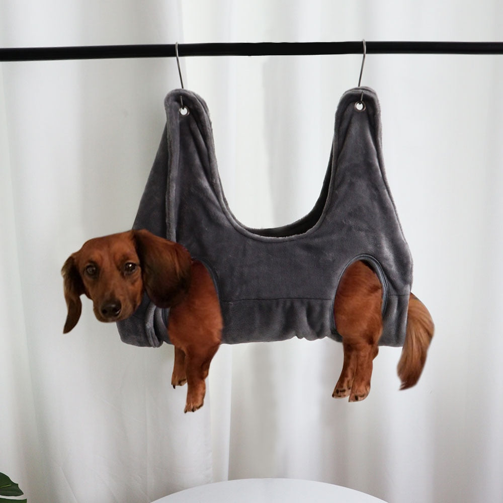 Pet Grooming Hammock - Nail Trimming Restraint Bag for Cats & Small Dogs