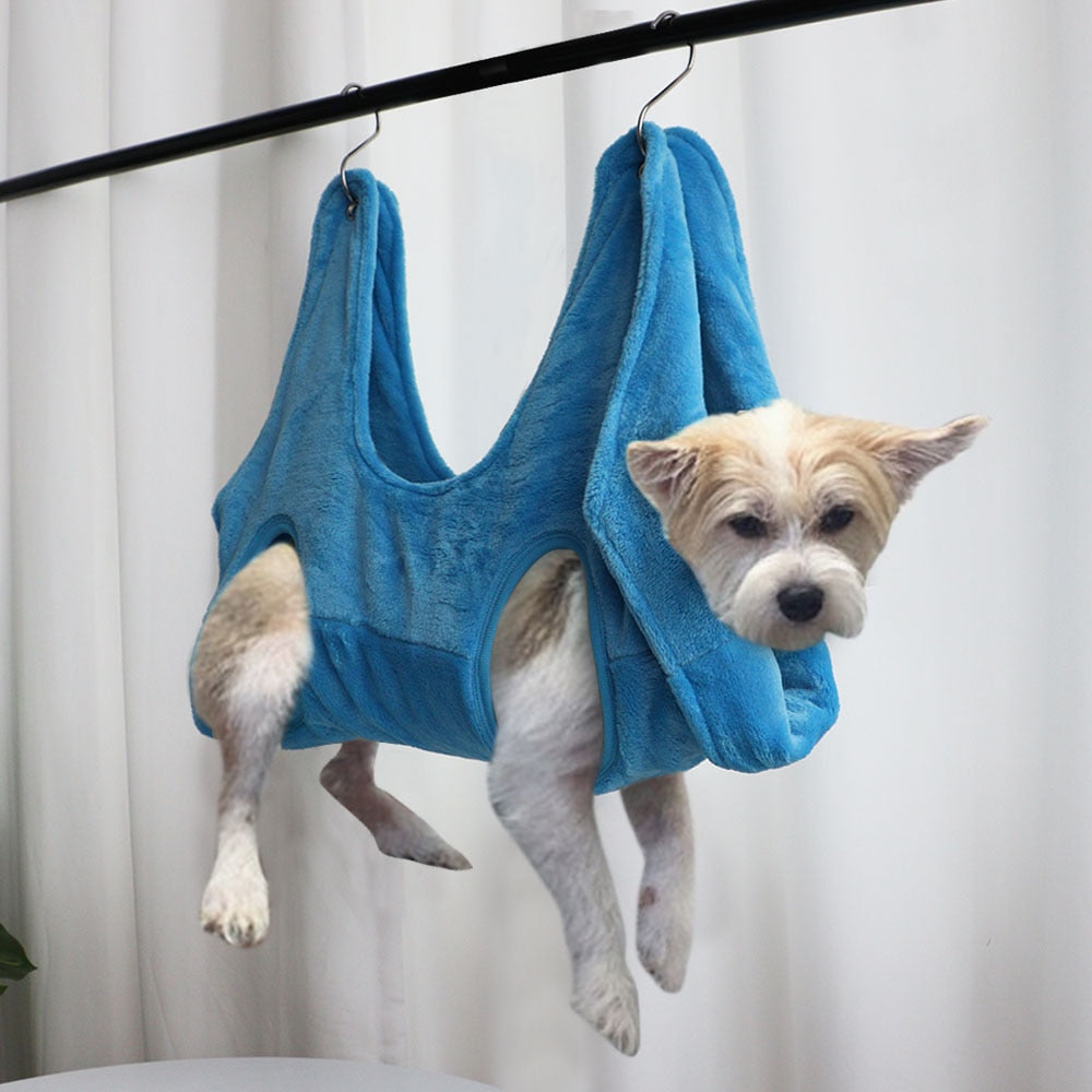 Pet Grooming Hammock - Nail Trimming Restraint Bag for Cats & Small Dogs