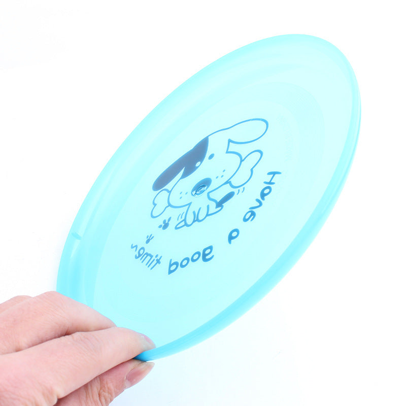 Silicone Dog Frisbee - Soft Flying Disc Chew-Resistant Training Toy