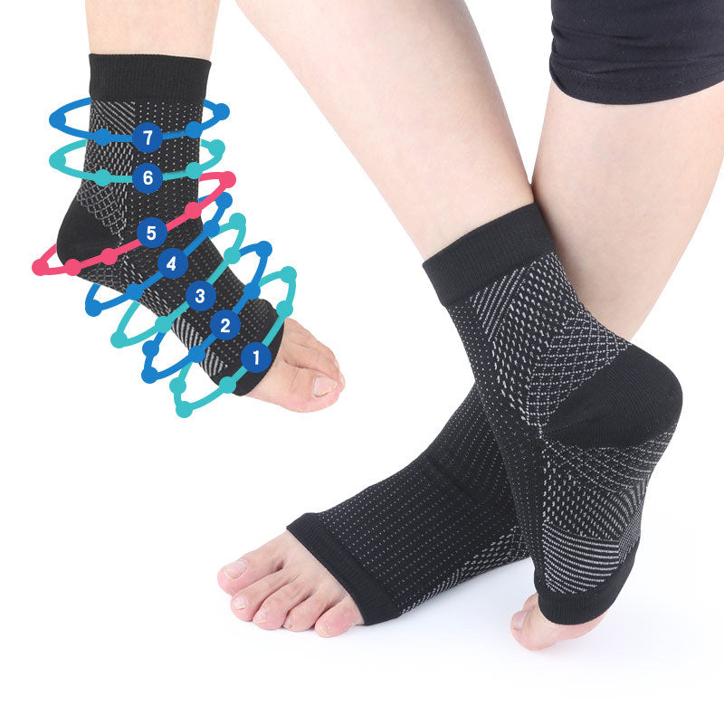 Invisible Heel Compression Socks - Plantar Support Ankle Sleeves