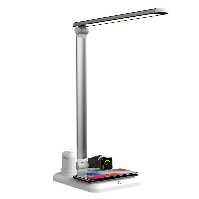 4-in-1 Desk Lamp with Wireless Charger - LED Table Light