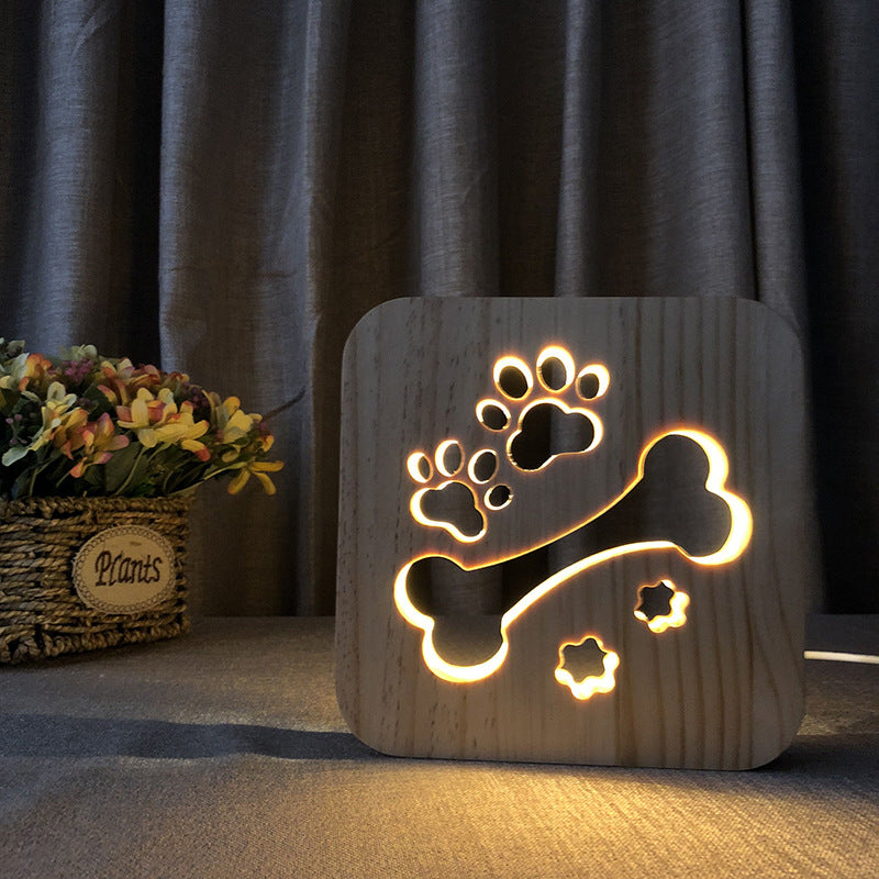 Christmas Cat Shape Night Light | Holiday Gift