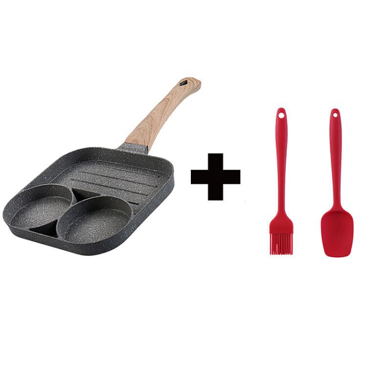 Non-Stick 4-Hole Frying Pan - Egg & Pancake Breakfast Pan