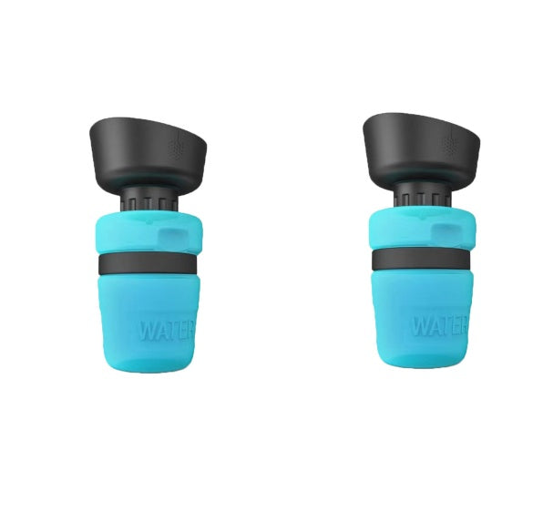 Foldable Dog Travel Water Bottle 520 ml - Leakproof Portable Pet Drinker