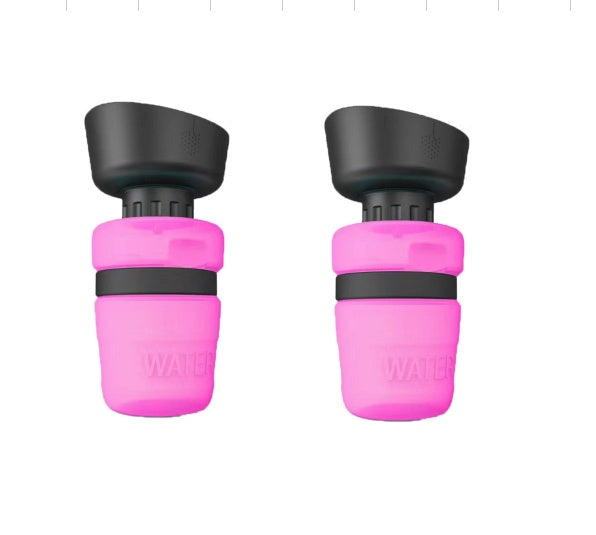 Foldable Dog Travel Water Bottle 520 ml - Leakproof Portable Pet Drinker