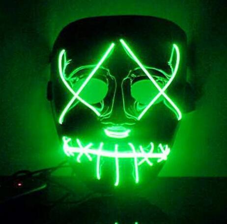 Halloween LED Glowing Full Face Mask