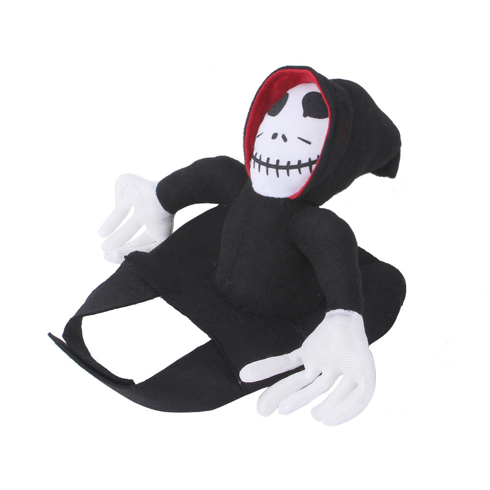 Halloween Goblin Rider Dog Costume - Funny Pet Cosplay Outfit for Dogs & Cats