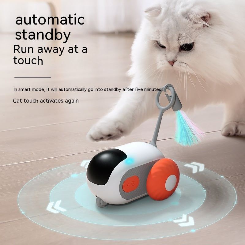 Remote Control Cat Car Toy - USB Rechargeable Interactive Chasing Toy for Cats