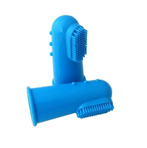 Soft Silicone Pet Finger Toothbrush - Dog & Cat Teeth Cleaning Brush for Fresh Breath
