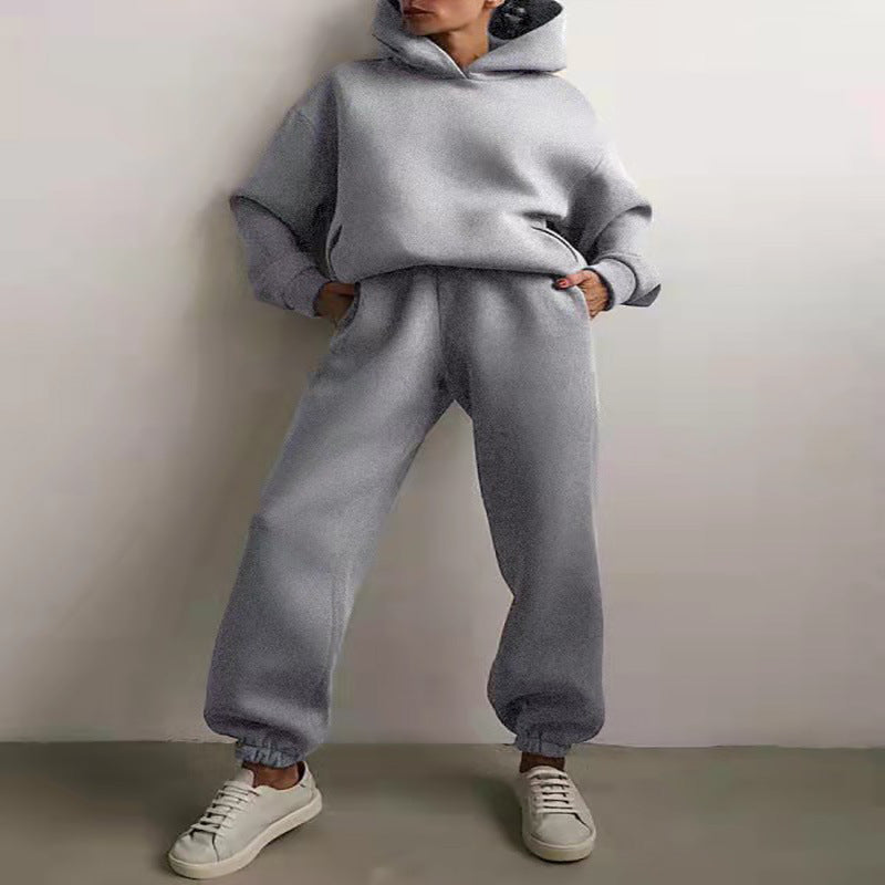 Women's Casual Hooded Sweater Two-Piece Suit Clothes Hoodie Tracksuit
