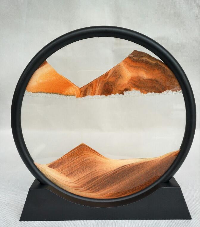 3D Dynamic Glass Art Decor - Creative Quicksand Hourglass Home Ornament Gift