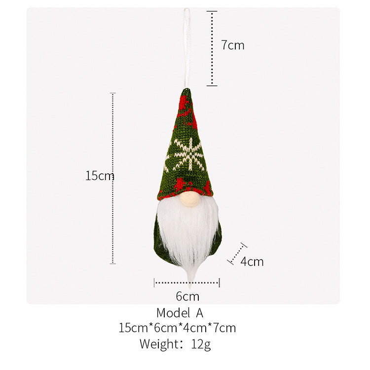 Christmas Decorations Knitted Small Pendant | Xmas Holiday Decor