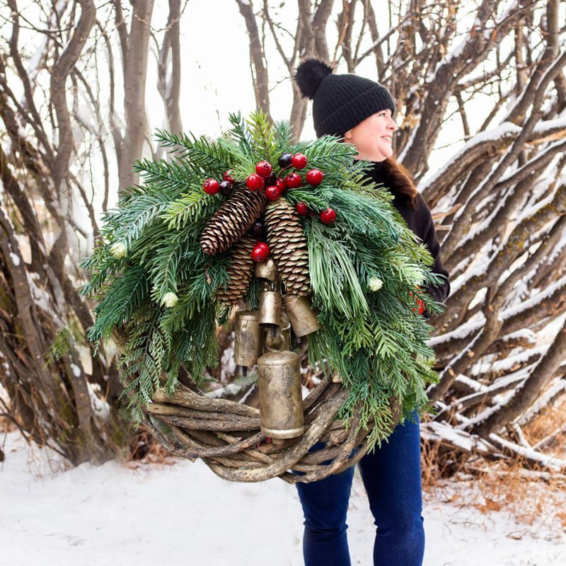 Christmas Door Hanging Wall Decoration | Xmas Holiday Decor