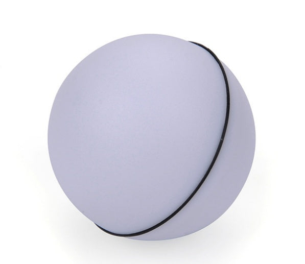 LED Rolling Cat Toy Ball - Light-Up Interactive Ball with Bell & Feathers