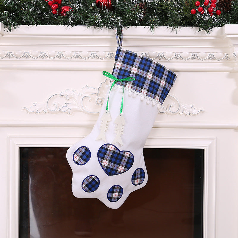 Christmas Dog Paw Stocking | Holiday Gift