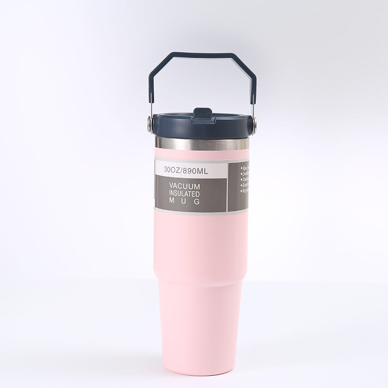 Portable Stainless Steel Car Travel Cup - Insulated Tumbler