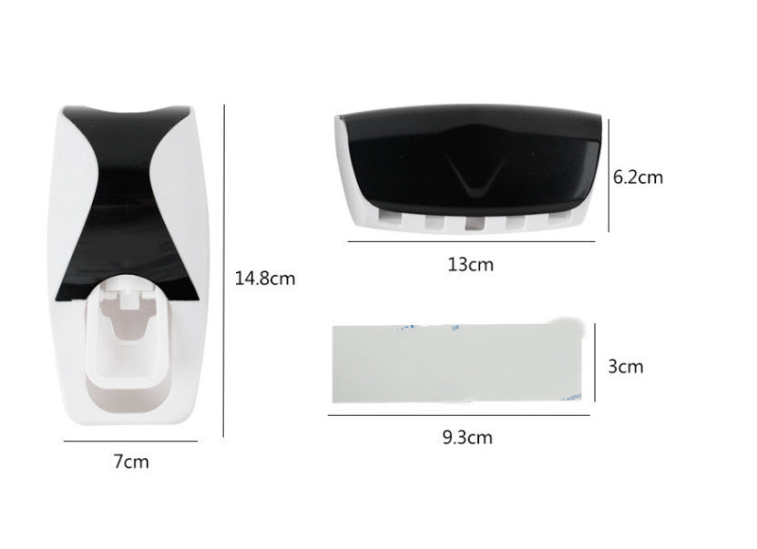 Bathroom Accessories Set - Soap Dispenser, Toothbrush Holder & Tray