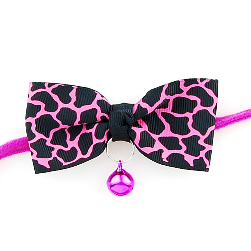 Pet Bow Tie Collar with Bell - Adjustable Cat & Dog Bow Tie