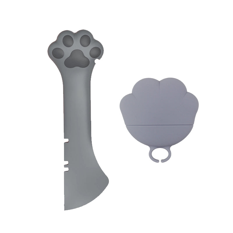 Pet Food Can Spoon & Lid Set - Multifunction Wet Food Scoop and Can Cover