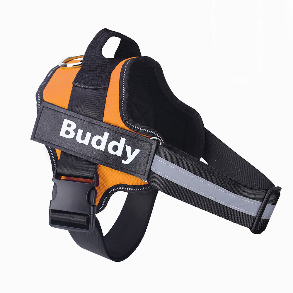 No-Pull Reflective Dog Harness Vest - Breathable Adjustable Harness for Small to Large Dogs