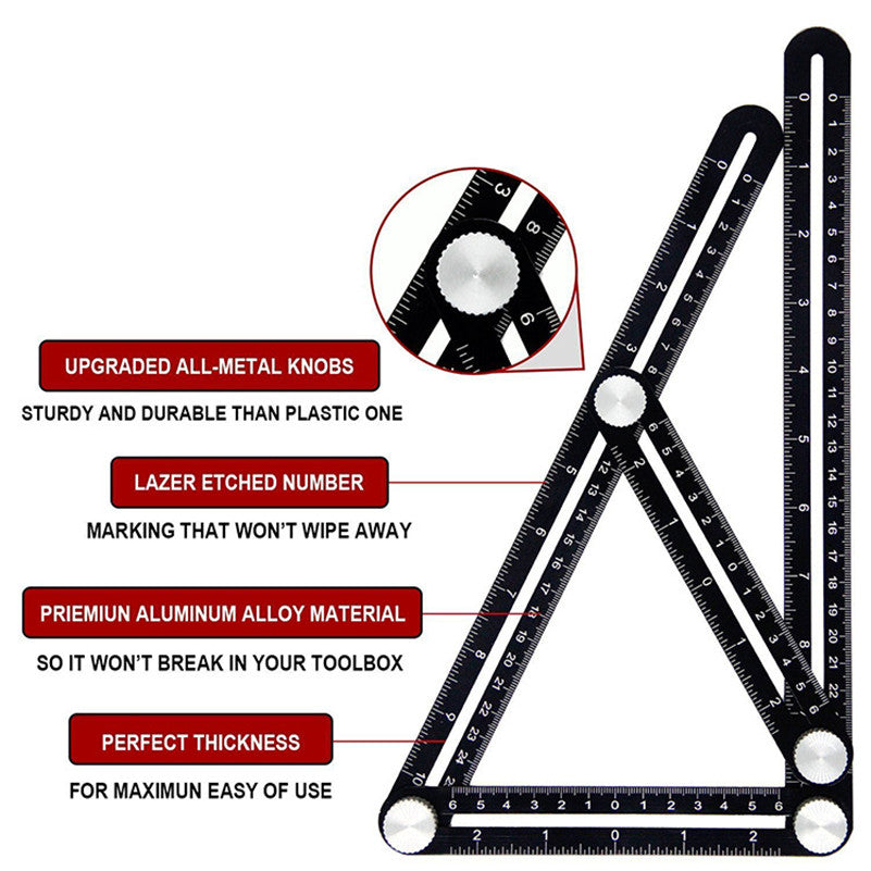 Aluminum Alloy 6-Level Folding Laptop Stand - Adjustable Angle