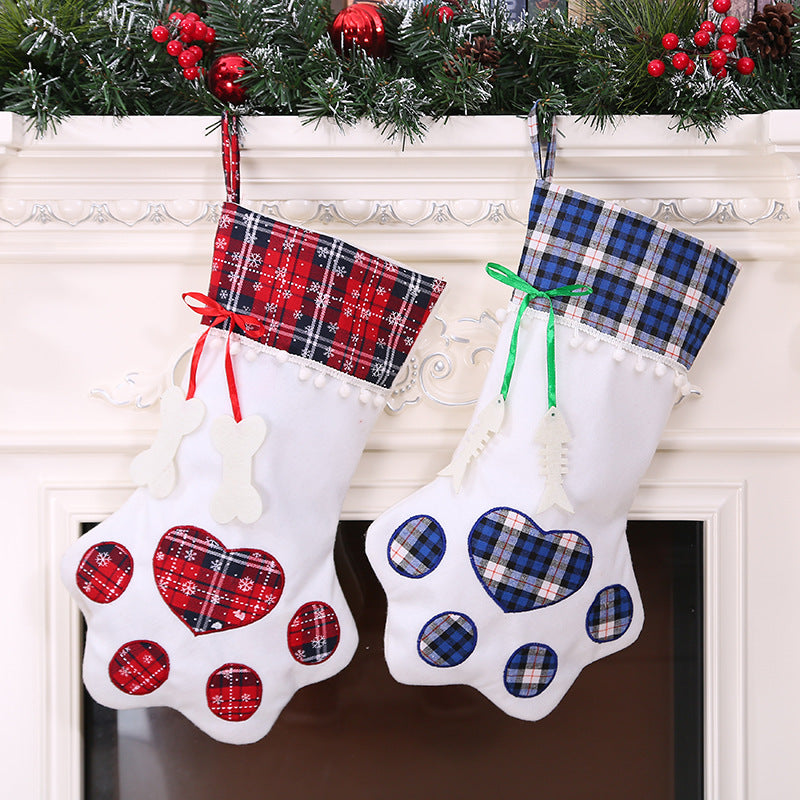Christmas Dog Paw Stocking | Holiday Gift