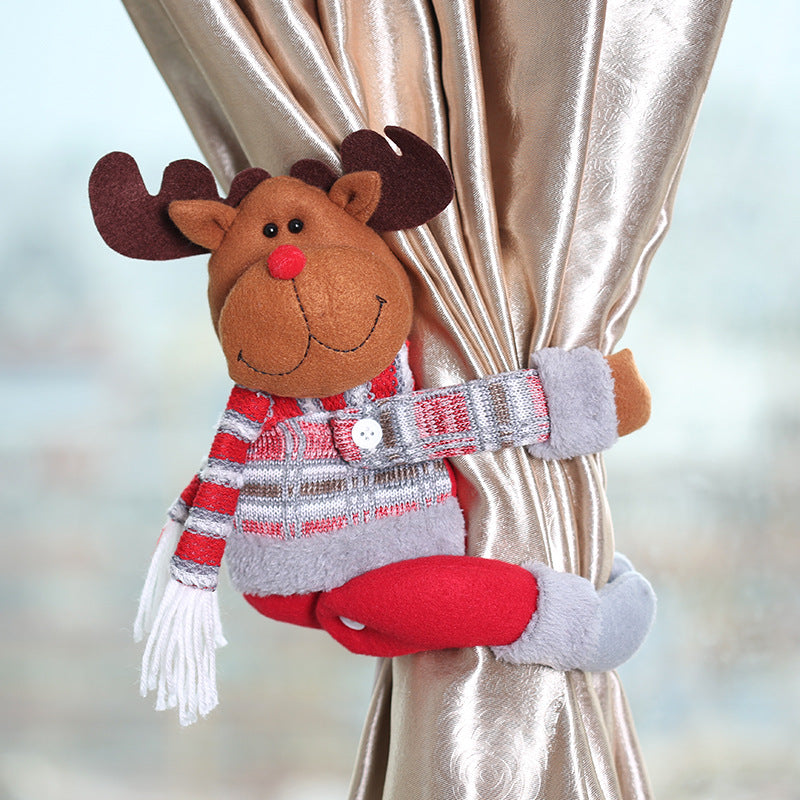 Christmas Decorations Forest Elderly Curtain Buckle | Xmas Holiday Decor