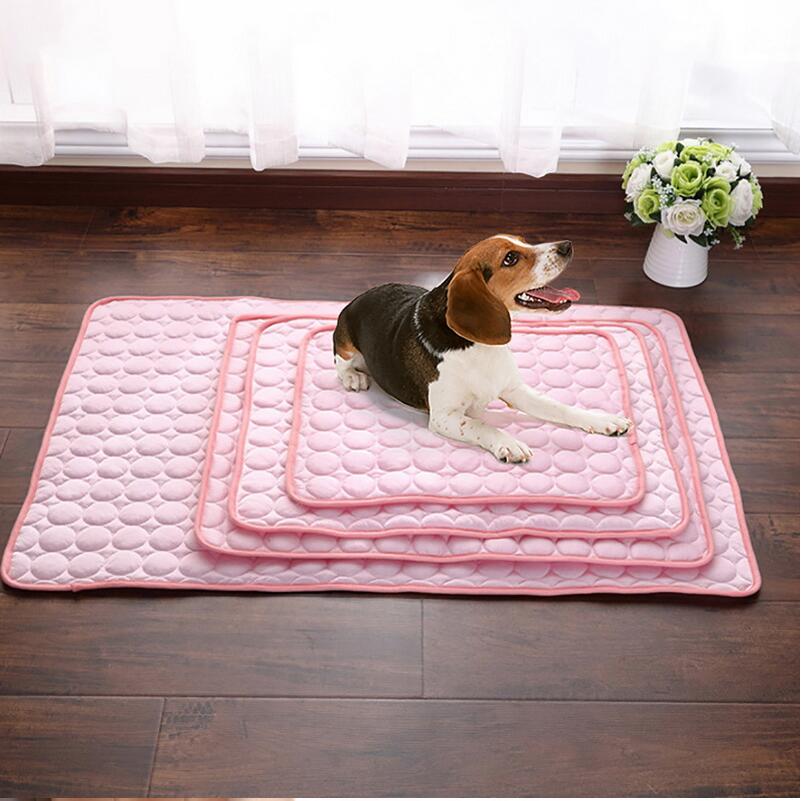 Pet Cooling Mat - Ice Silk Summer Bed Pad for Dogs & Cats, Multiple Sizes