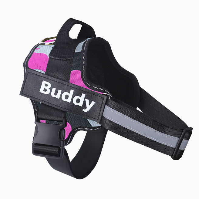 No-Pull Reflective Dog Harness Vest - Breathable Adjustable Harness for Small to Large Dogs