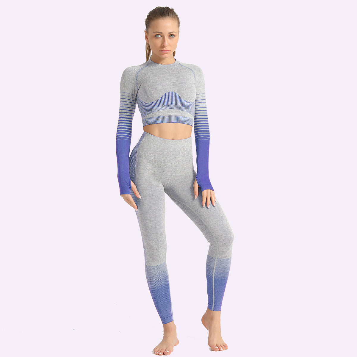 Women Yoga Sets Gym Fitness Athletic 2 Pcs Sports Suits Set Pants