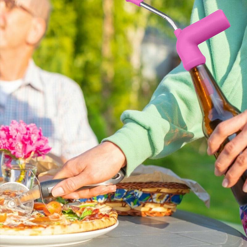Beer Snorkel Straw Bong Funnel Slammer Double Drinking Bar Tools